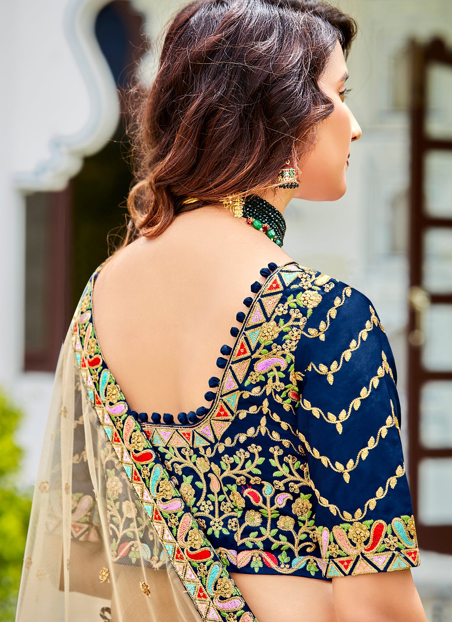 Navy Blue Party Wear Lehenga Choli