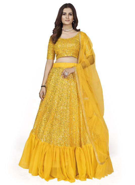Yellow Wedding Lehenga Choli