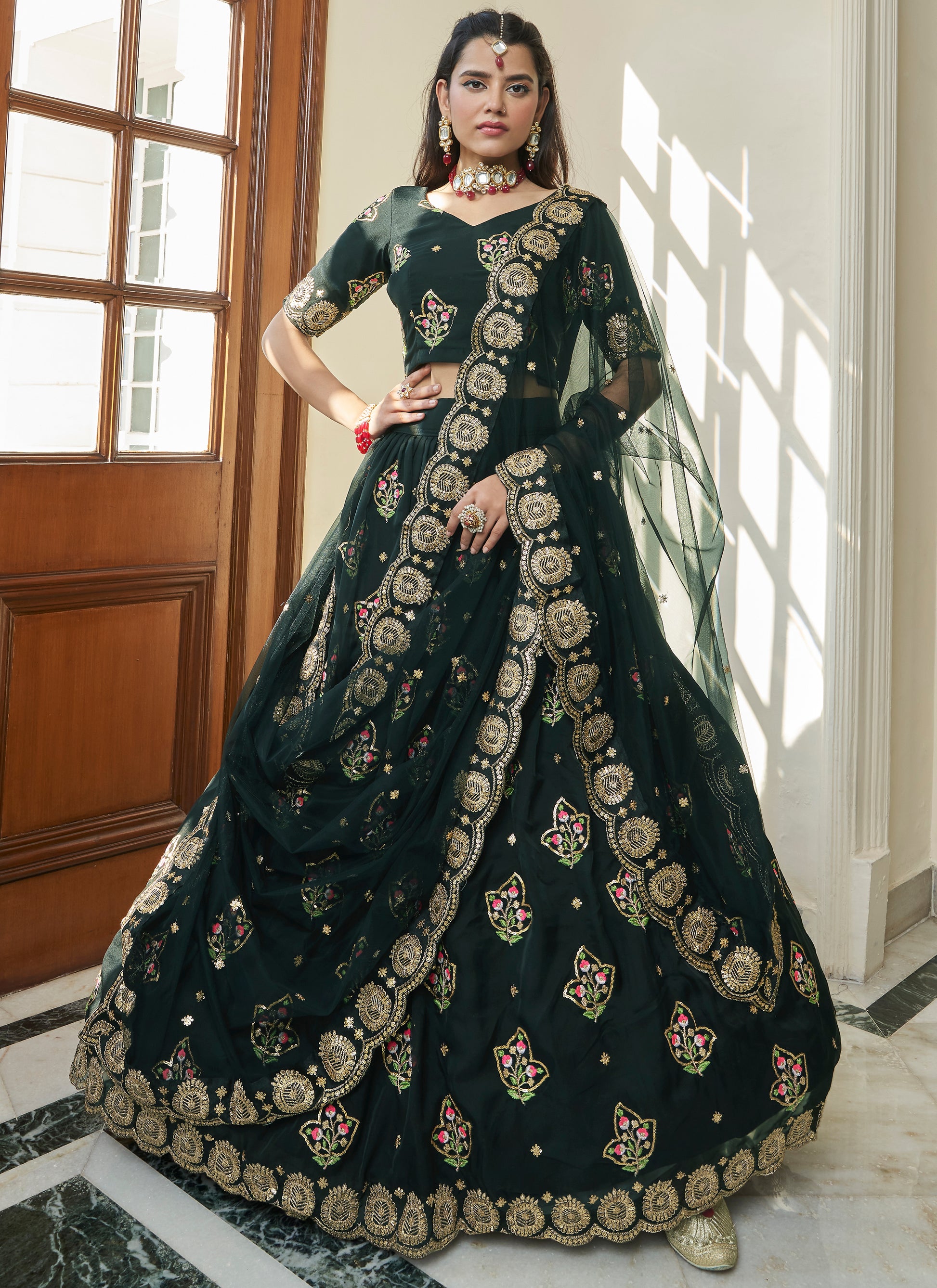 Black Party Wear Lehenga Choli 60% discount on all products