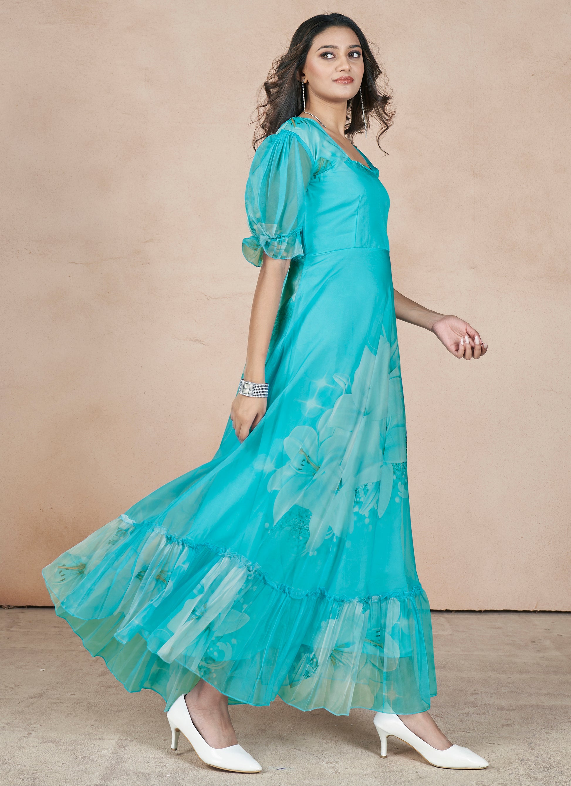 skies are blue dress Maxi Protagonist Maison this dress features skies are blue dresses Sky