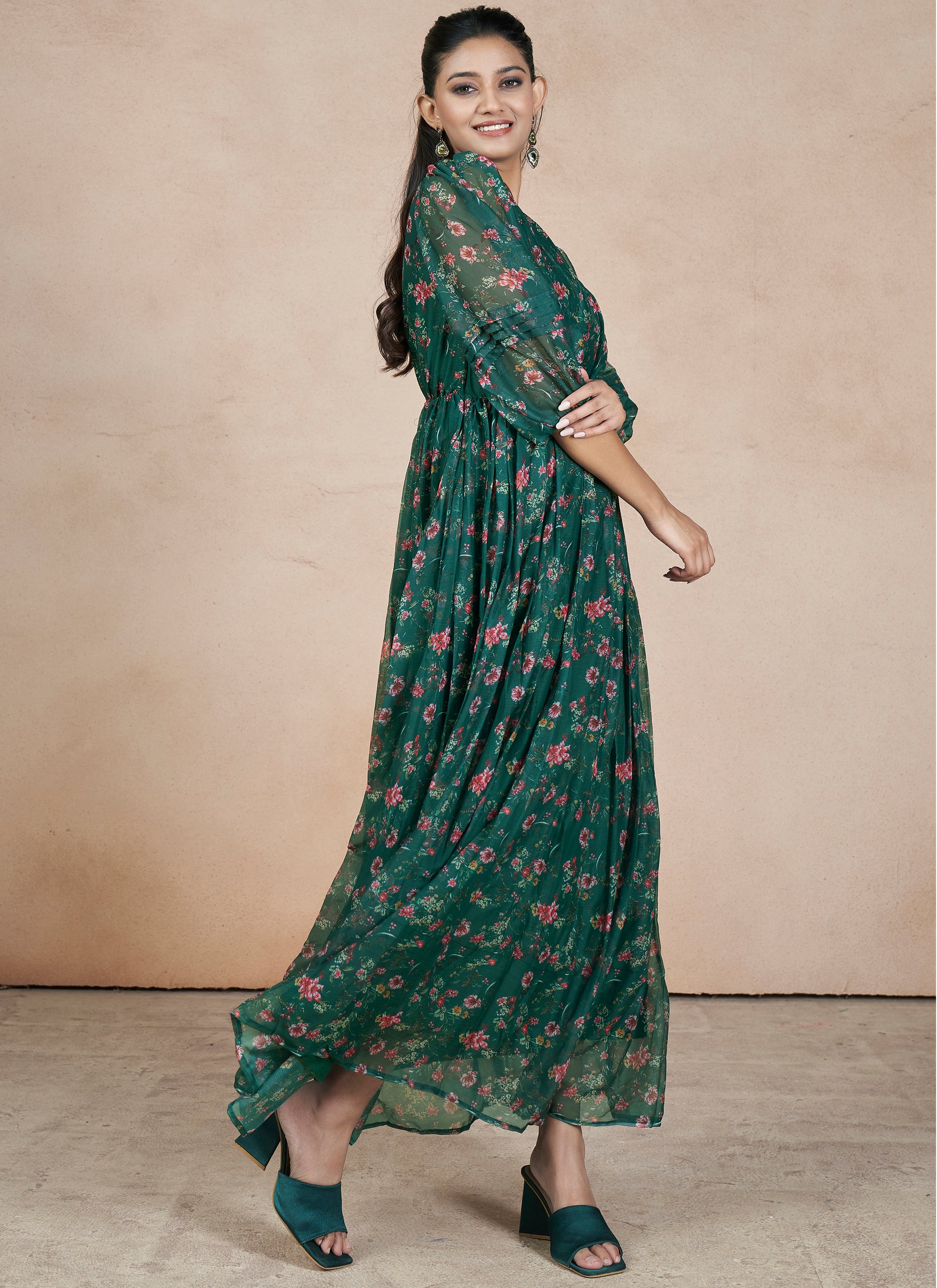 long sleeve dress india Long Sleeve Maxi Dress for Women Elegant Formal Dress India