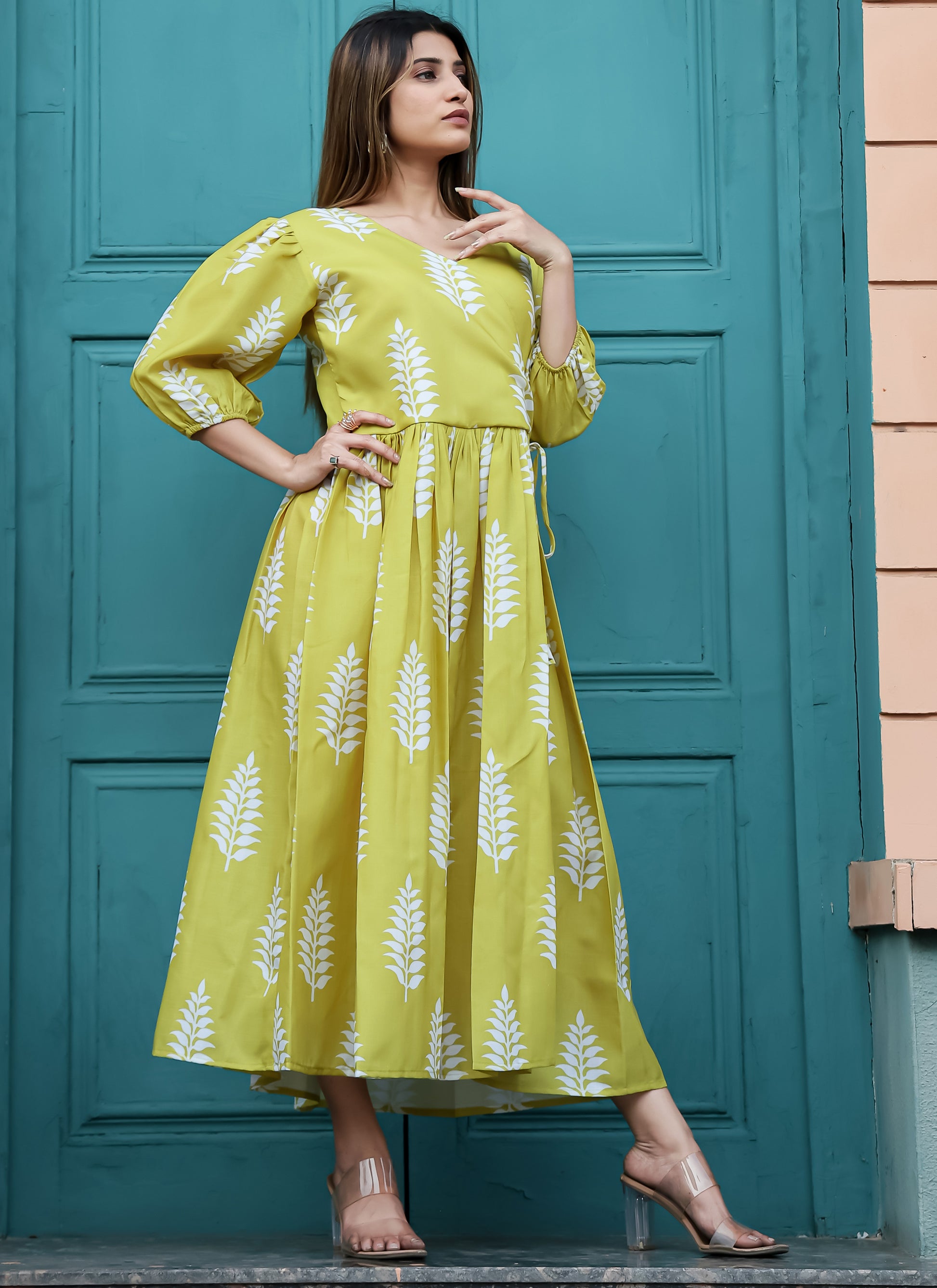parrot green dress Regal Parrot Green Zari Woven Kanjivaram Gown with Net Dupat
