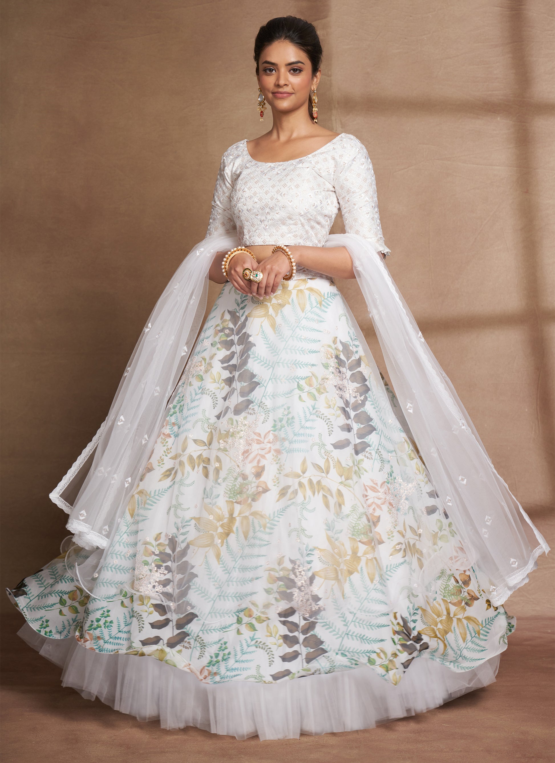 Stylish White Lehenga Choli 100% Money Back Guarantee – Indian Rani