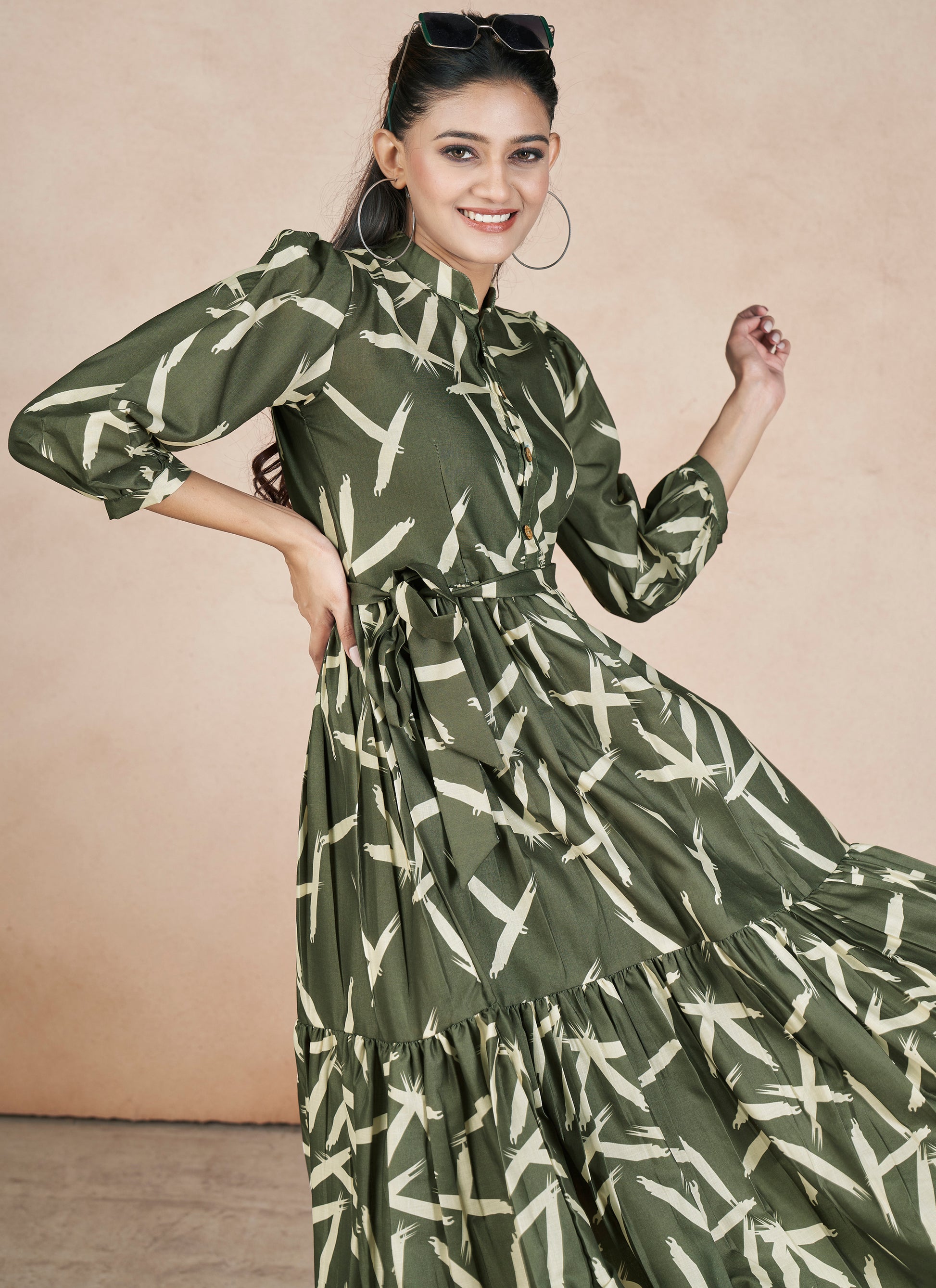 Stylish Green Western Wear Indian Rani Stylish Green Western Wear Indian Rani