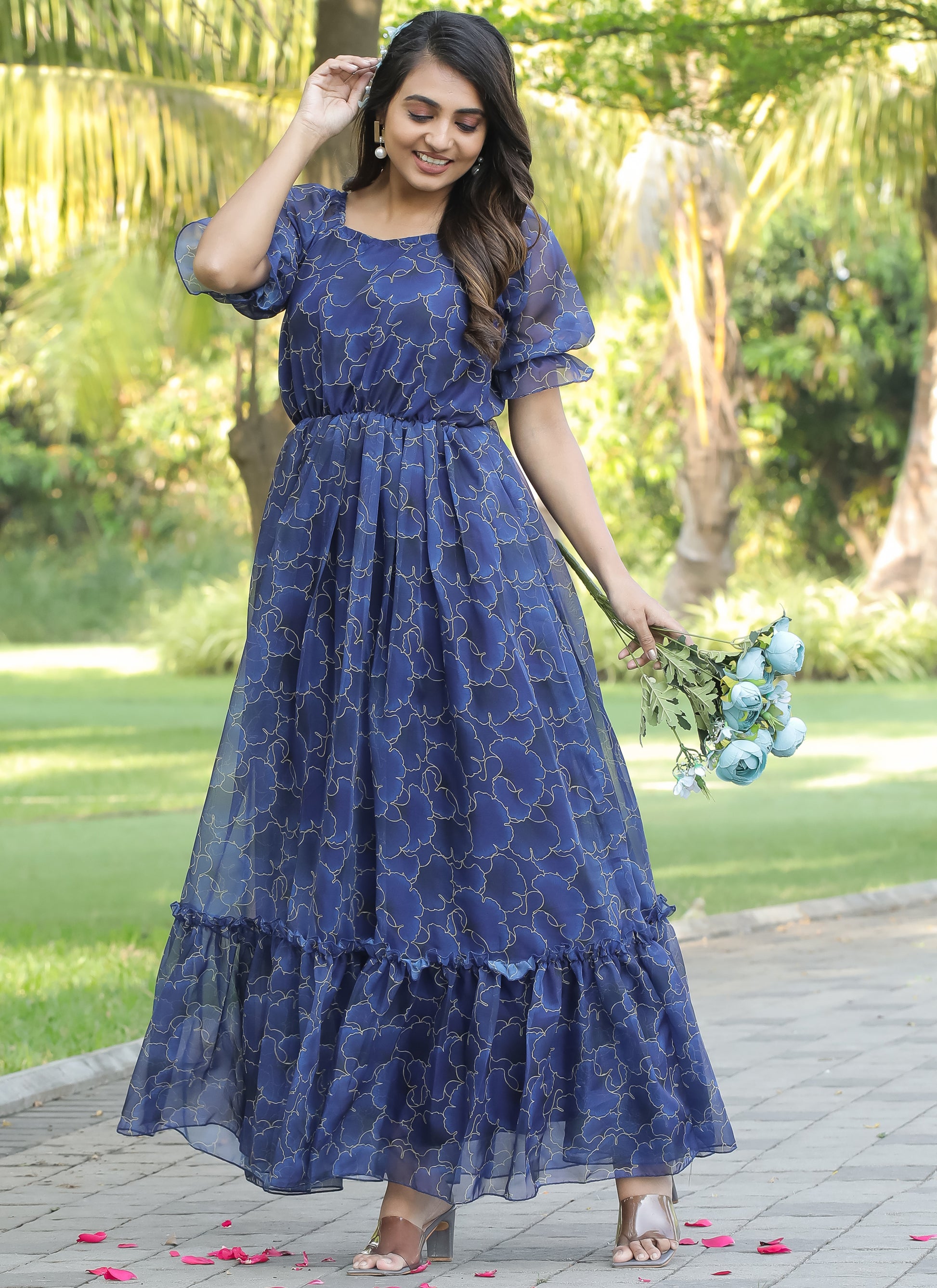 blue dress indian Traditional & Contemporary Lehengas| Bridalwear | Indian Wedding dresses