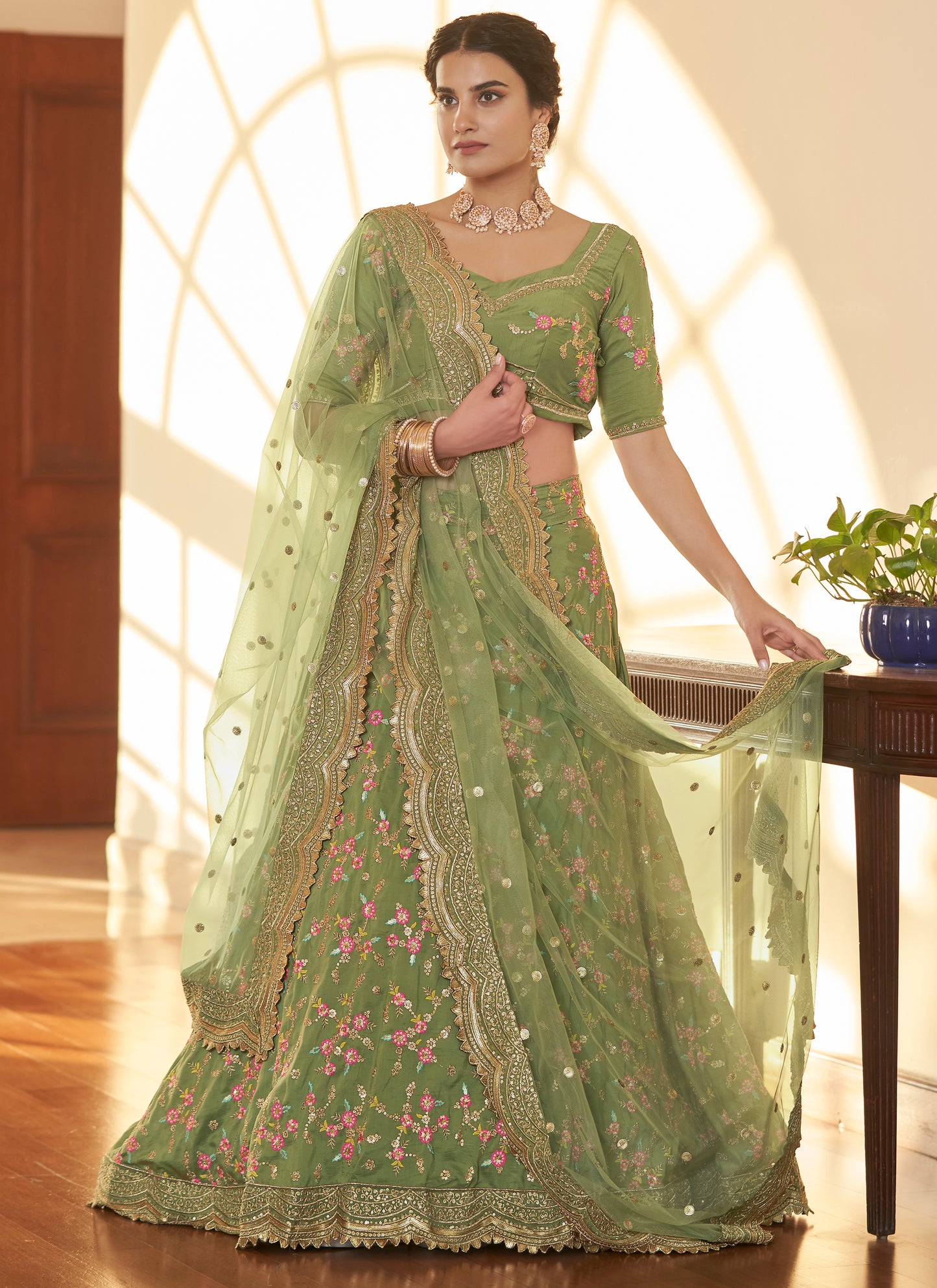 Mehndi Latest Lehenga Designs Designer Mehndi Lehenga Choli Buy