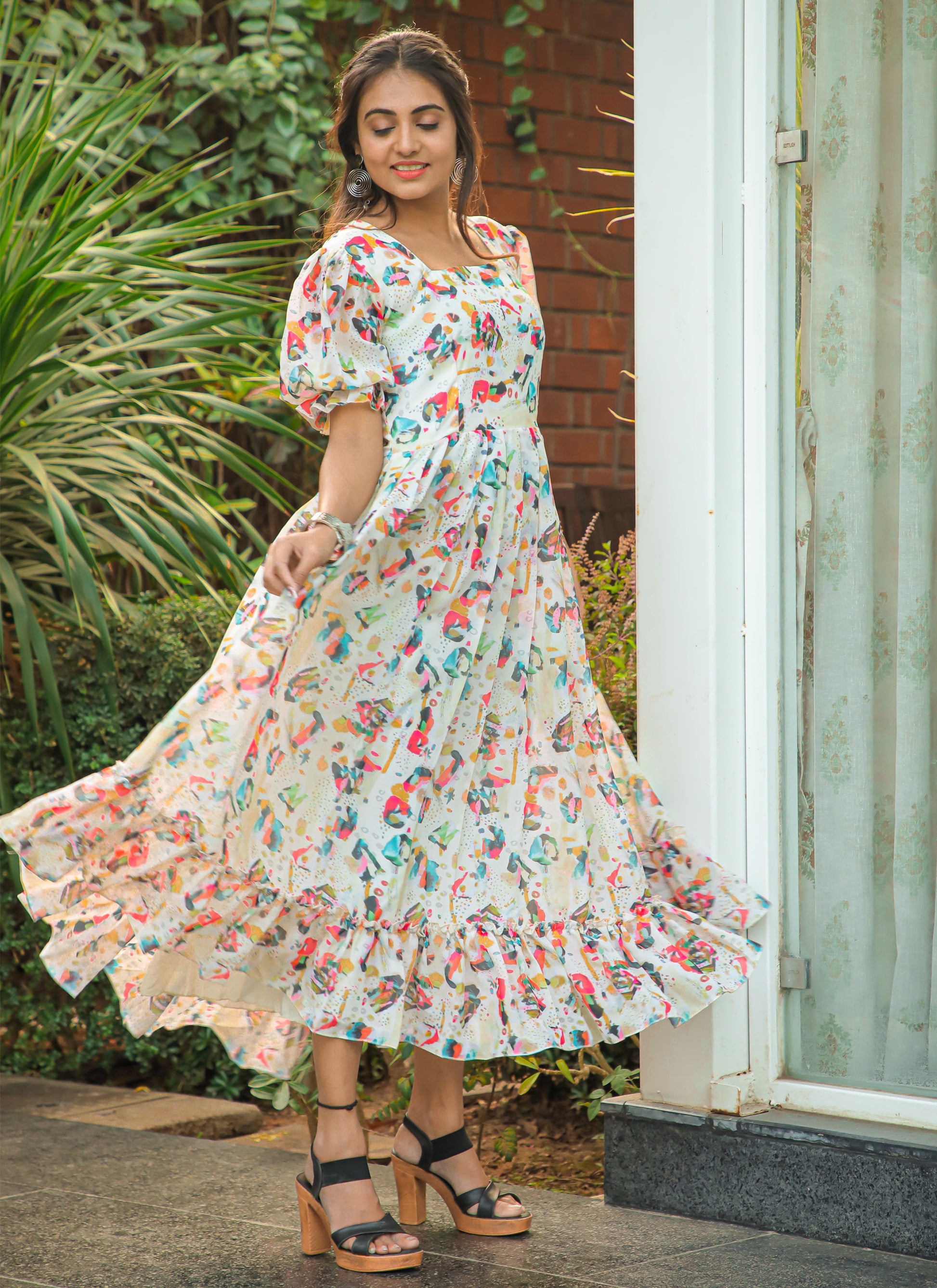 Flowy Georgette Western Dresses Flowy Western Dress TikTok Shop Flowy Georgette Western Dresses Flowy Western Dress TikTok Shop