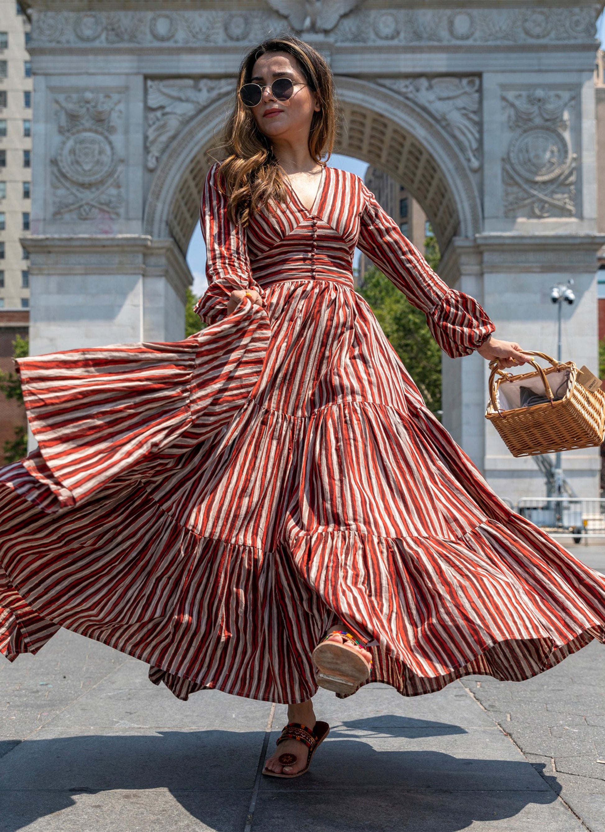 indian style maxi dress Handmade Maxi Dresses | Ethical, Artisan-Crafted Linen & Cotton